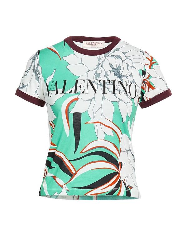 ヴァレンティノ レディース トップス ティーシャツ VALENTINO GARAVANI Green 緑であること