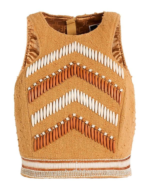 エリザベッタフランキ レディース トップス プルオーバー ELISABETTA FRANCHI Camel 駱駝