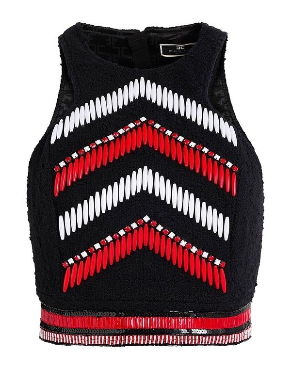 エリザベッタフランキ レディース トップス プルオーバー ELISABETTA FRANCHI Black 黒いこと
