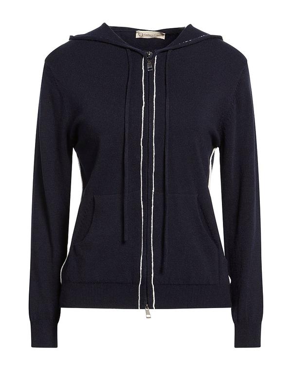 カシミヤ相手 レディース アウター ジレー CASHMERE COMPANY Navy 米国海軍