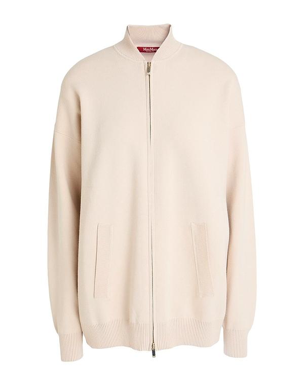 マックスマーラ レディース アウター ジレー チャック付き添い人編み物 MAX MARA STUDIO Taupe トープ