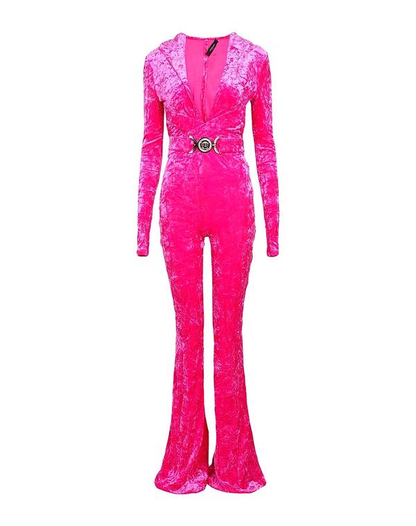 ヴェルサーチ レディース トップス 飛び降りる背広 VERSACE Fuchsia フューシャ