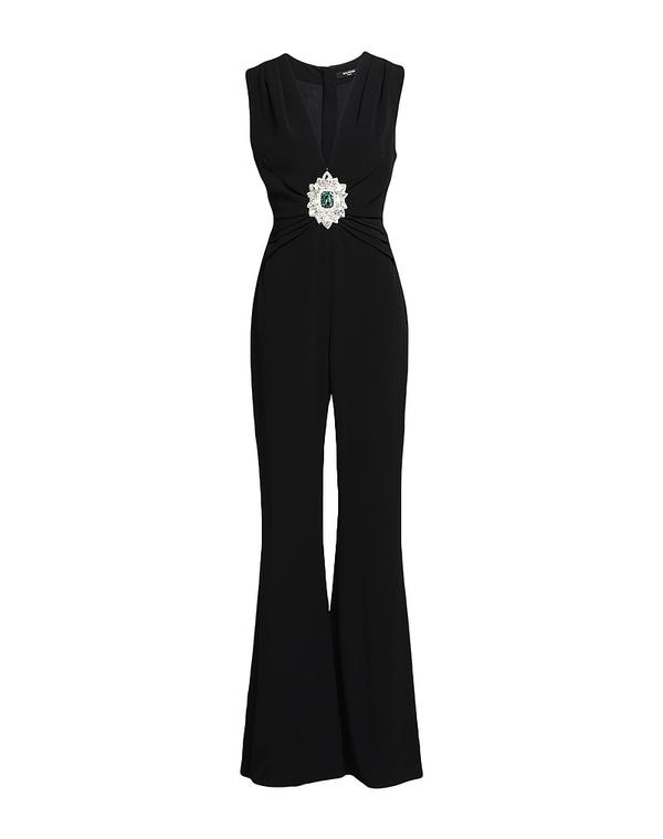 バルマン レディース トップス 飛び降りる背広 BALMAIN Black 黒いこと