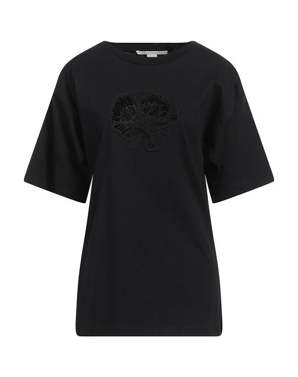 ステラマッカートニー レディース トップス ティーシャツ STELLA McCARTNEY Black 黒いこと