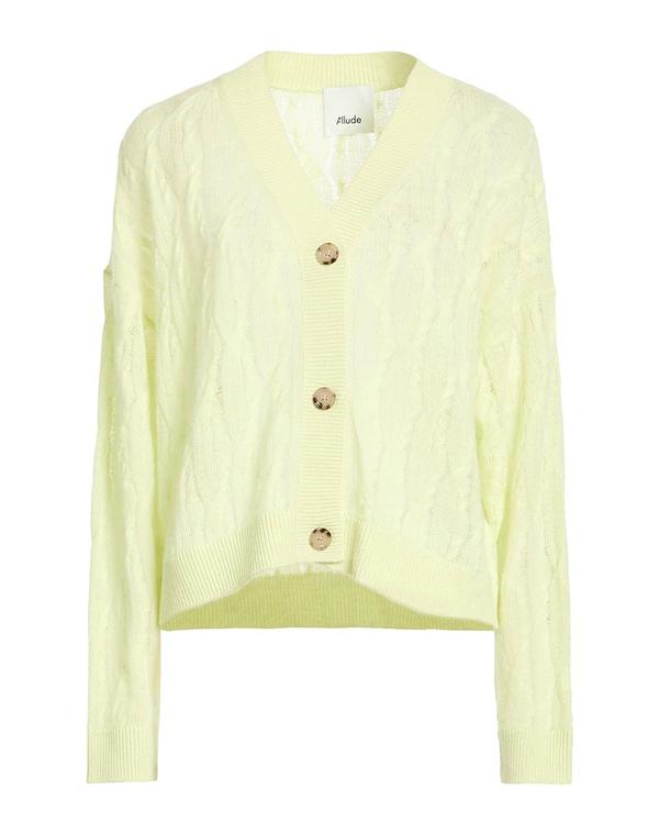 アリュード レディース アウター ジレー ALLUDE Light Green 緑であること