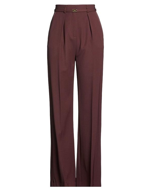 エリザベッタフランキ レディース ボトムス 心地よいズボン下 広広としたズボン下 ELISABETTA FRANCHI Chocolate Brown 赤銅色