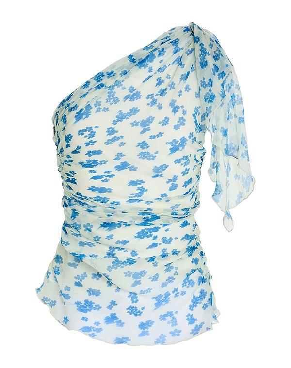 ヴィクトリア ベッカム レディース トップス ティーシャツ VICTORIA BECKHAM Sky Blue 青碧