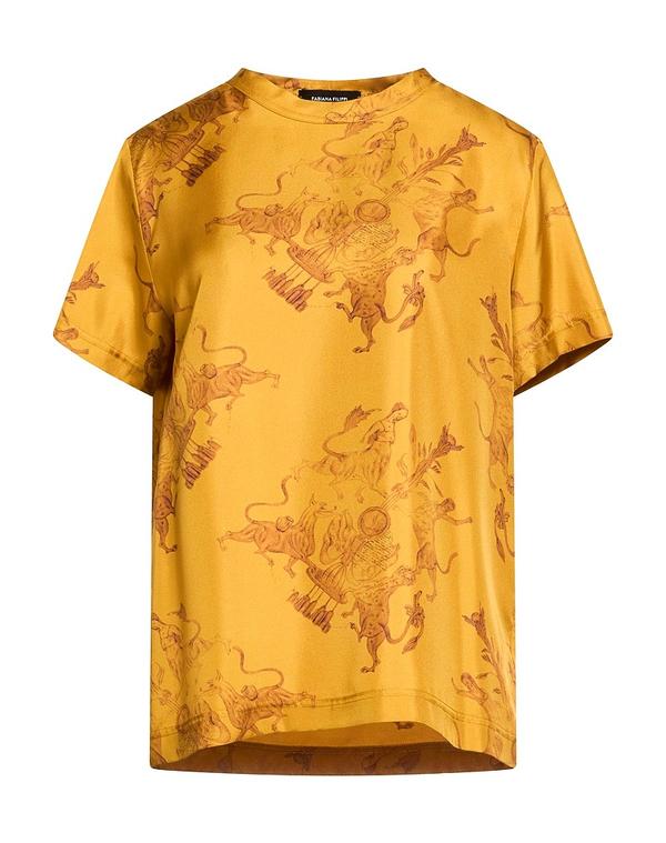 ファビアナ フィリッピ レディース トップス ティーシャツ FABIANA FILIPPI Mustard 洋芥子