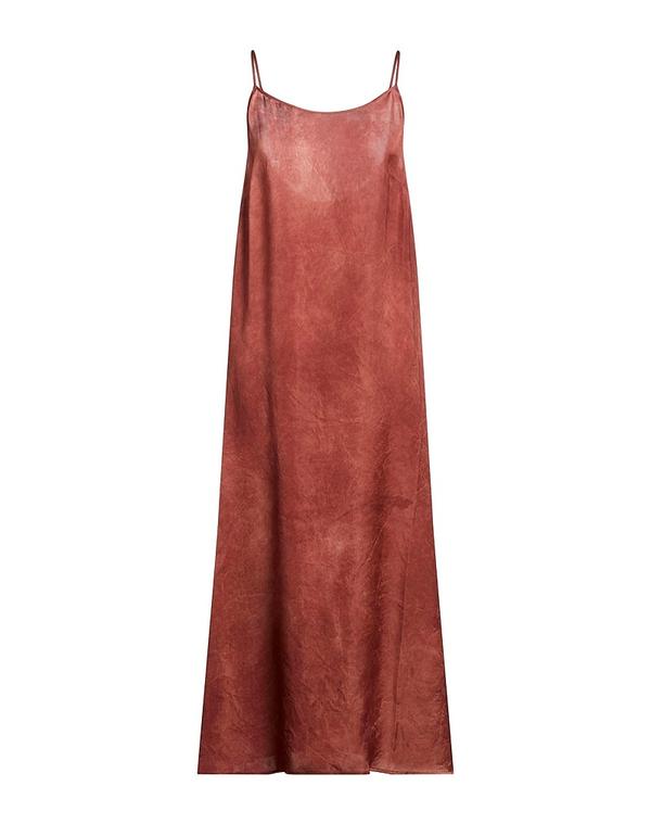 ユマ 壱 レディース トップス ワンピースリップドレス UMA WANG Reddish Brown 赤銅色