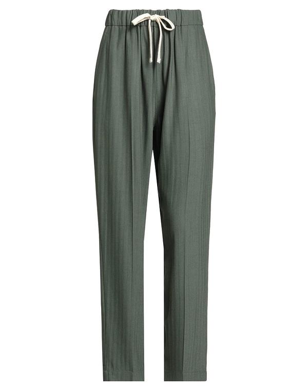 セミクチュール レディース ボトムス 心地好いズボン下 SEMICOUTURE Military Green 緑であること