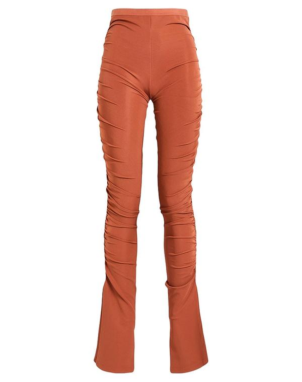 リックオウエンスリリーズ レディース ボトムス 心地よいズボン下 フレアカットパンツ RICK OWENS LILIES Tan タン