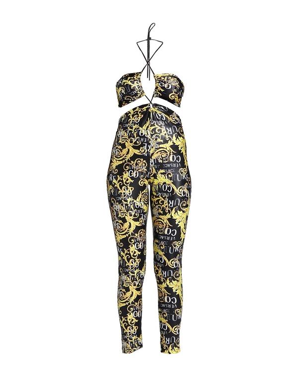 ヴェルサーチ レディース トップス 飛び降りる背広 VERSACE JEANS COUTURE Black 黒いこと