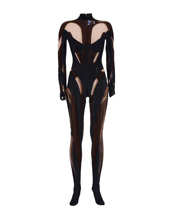マグラー レディース トップス 飛び降りる背広 MUGLER Black 黒いこと
