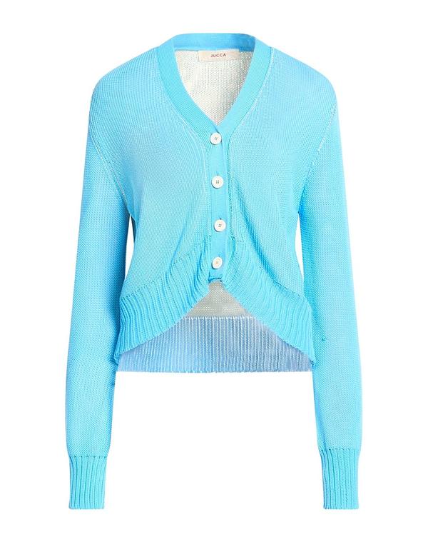 ユッカ レディース アウター ジレー JUCCA Light Blue 青色