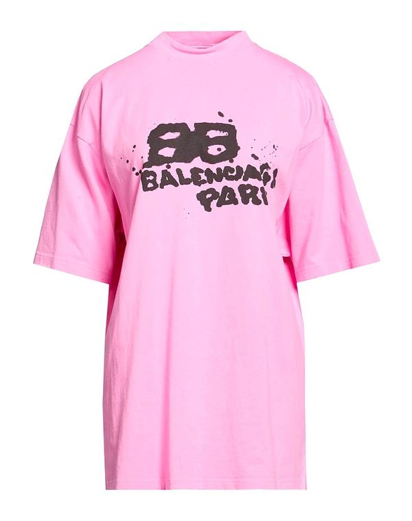 バレンシアガ レディース トップス Tシャツ BALENCIAGA Pink ピンク｜ReVida 店