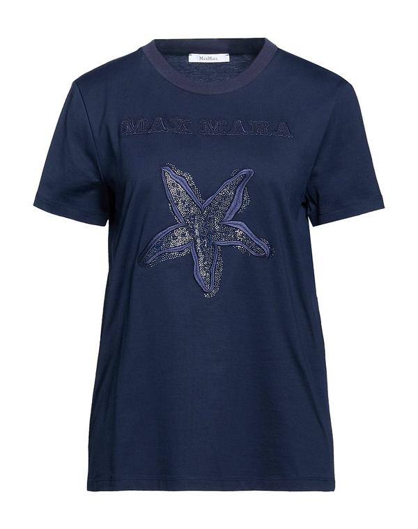 マックスマーラ レディース トップス Tシャツ MAX MARA Midnight Blue ブルー|ReVida 店