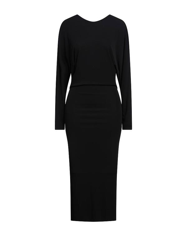 紙凧 レディース お召しもの KHAITE ロング衣裳・お召しもの Black 黒いこと ワンピース-レディースファッション