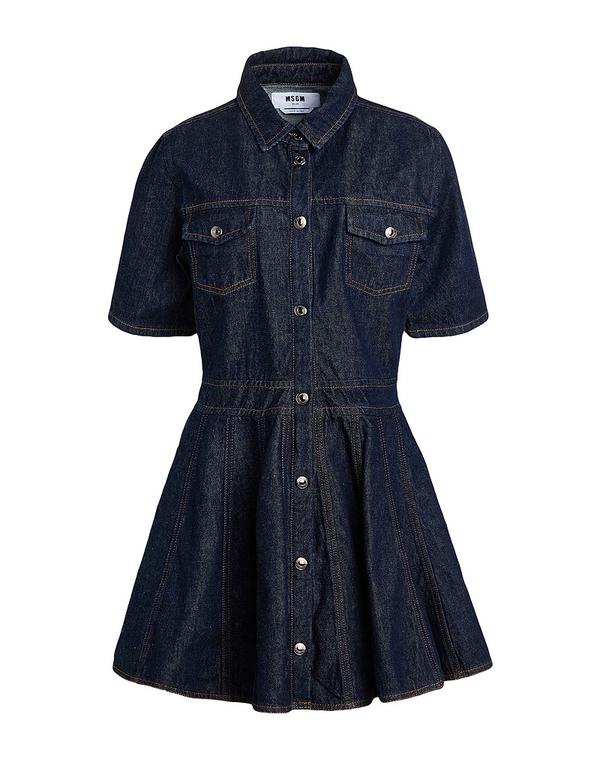 エムエスジイエム レディース ドレス MSGM ミニワンピース・ドレス Blue ブルー