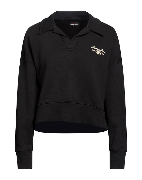 ゲス レディース アウター パーカー・スウェット GUESS Black 黒いこと