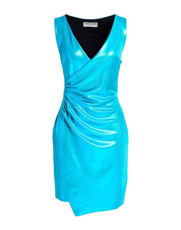 チアラ ボニ プティ ローブ レディース トップス ワンピース CHIARA BONI LA PETITE ROBE Azure Blue ブルー｜ReVida 店