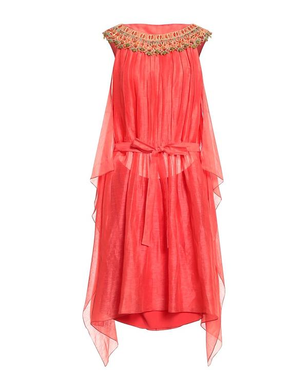 アルベルタ フェレッティ レディース ドレス ミディ丈ワンピース ALBERTA FERRETTI ひざ丈ワンピース Coral コーラル