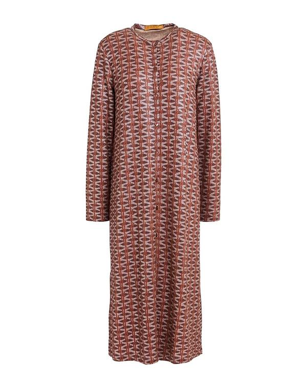 シユ レディース ドレス ミディ丈ワンピース SIYU ひざ丈ワンピース Brown ブラウン