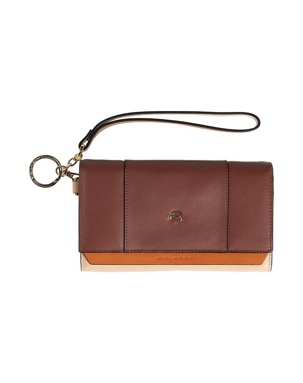 ピクアドロ レディース 付属品 紙入れ PIQUADRO Chocolate Brown 赤銅色