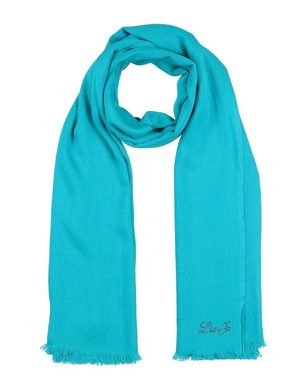 リュージョー レディース アクセサリー マフラー・ストール・スカーフ マフラー&スカーフ LIU JO & Turquoise Blue ブルー|ReVida 店