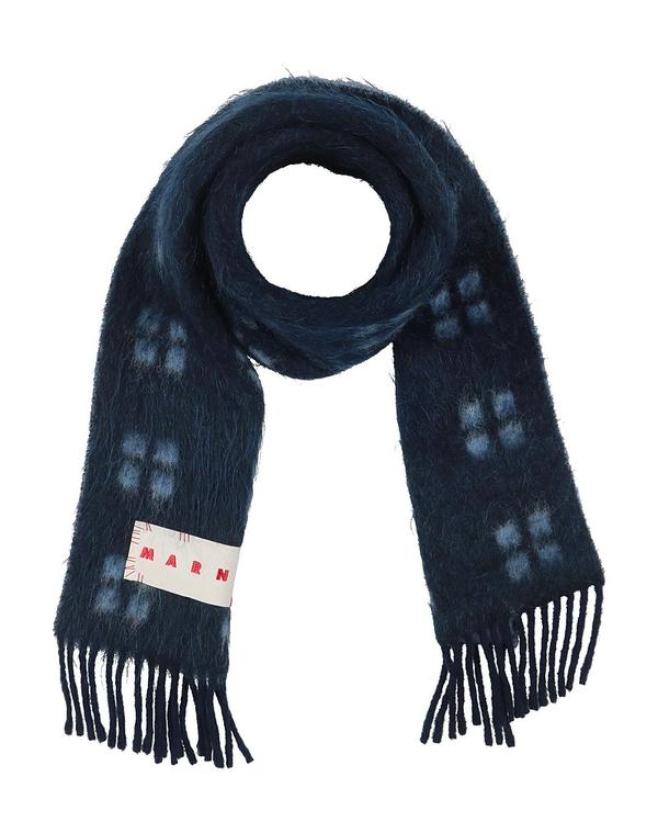 マルニ レディース アクセサリー マフラー・ストール・スカーフ マフラー&スカーフ MARNI & Navy ネイビー｜ReVida 店