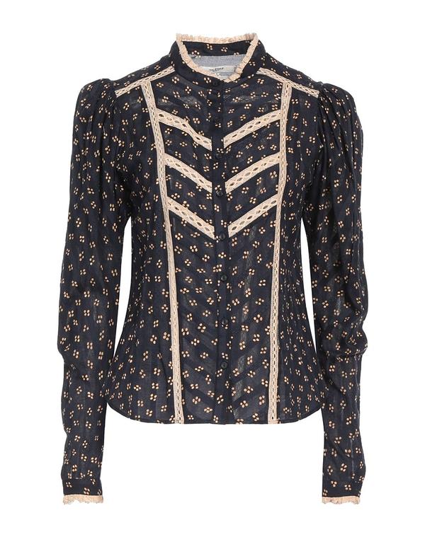 イザベル マラン レディース トップス シャツ ISABEL MARANT レースシャツ＆ブラウス Midnight Blue ブルー