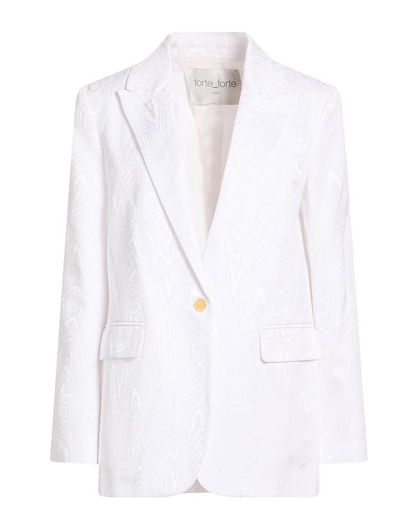 フォルテフォルテ レディース アウター ジャケット・ブルゾン テーラードジャケット FORTE_FORTE White ホワイト｜ReVida 店 33,670円