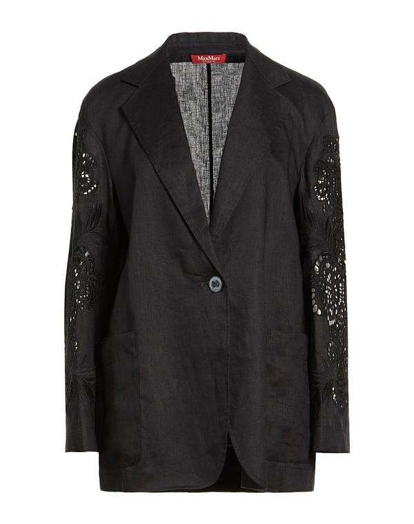 マックスマーラ レディース アウター ジャケット・ブルゾン テーラードジャケット MAX MARA STUDIO Black ブラック|ReVida 店