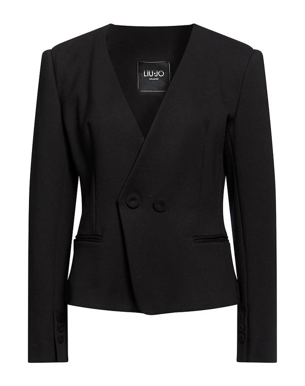 リュージョー レディース アウター ジャケット・ブルゾン テーラードジャケット LIU JO Black ブラック|ReVida 店