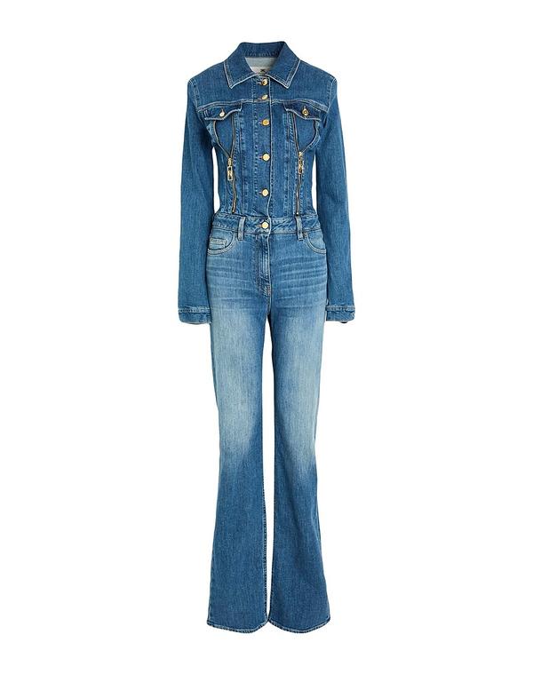 エリザベッタフランキ レディース トップス ジャンプスーツ ELISABETTA FRANCHI Blue ブルー｜ReVida 店