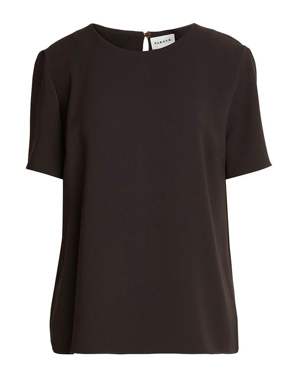 パロッシュ レディース トップス シャツ P.A.R.O.S.H. Chocolate Brown ブラウン|ReVida 店