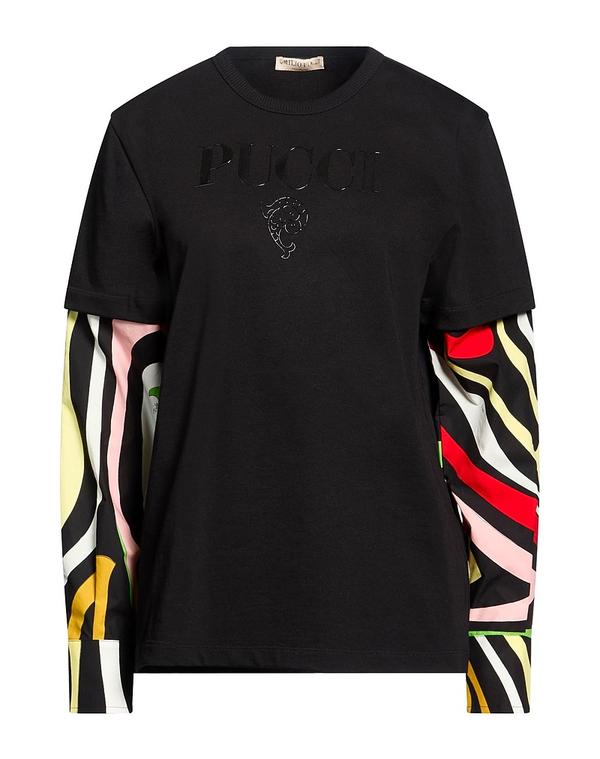 プッチ レディース トップス Tシャツ PUCCI Black ブラック｜ReVida 店