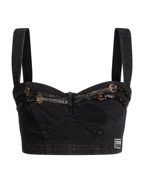ヴェルサーチ レディース トップス シャツ VERSACE JEANS COUTURE Black ブラック|ReVida 店