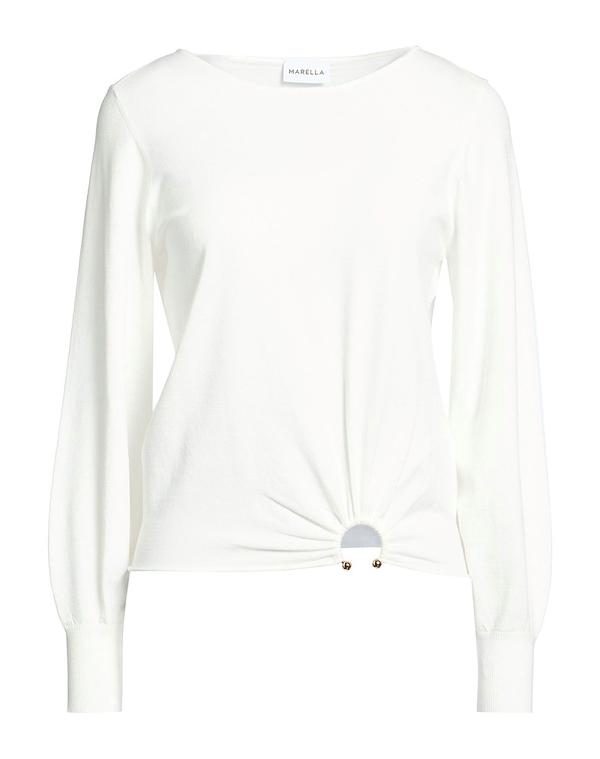 マレーラ レディース トップス シャツ プルオーバー MARELLA White ホワイト｜ReVida 店 16,635円