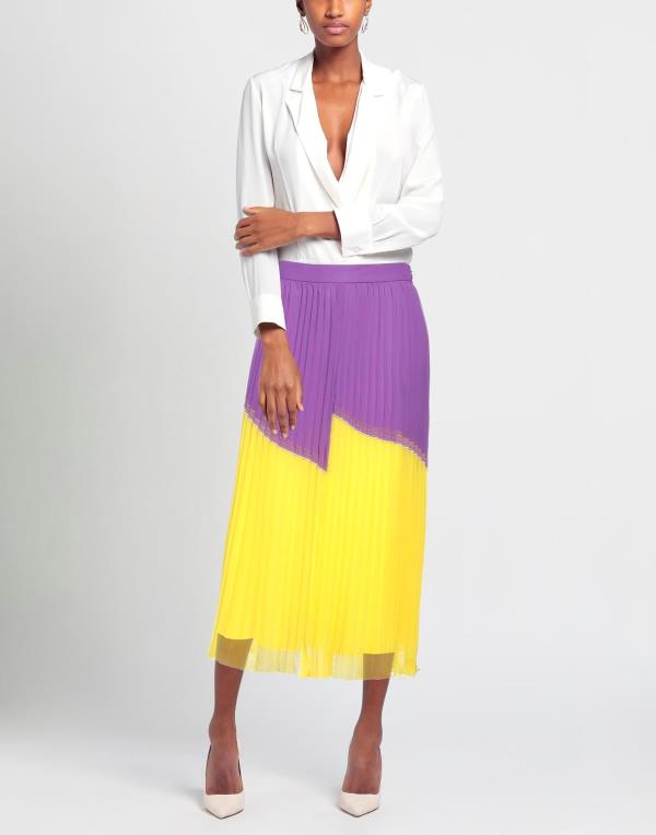 デレクラムテンクロスバイ レディース スカート Skirts ボトムス Maxi Yellow ボトムス | dermascope.com