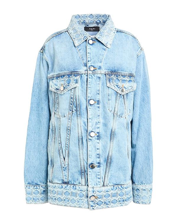 アミリ レディース アウター ジャケット・ブルゾン デニムブルゾン AMIRI Blue ブルー|ReVida 店