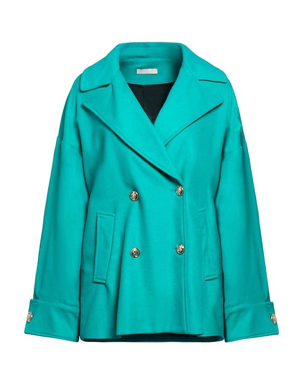 リュージョー レディース アウター コート LIU JO & Turquoise Blue ブルー|ReVida 店