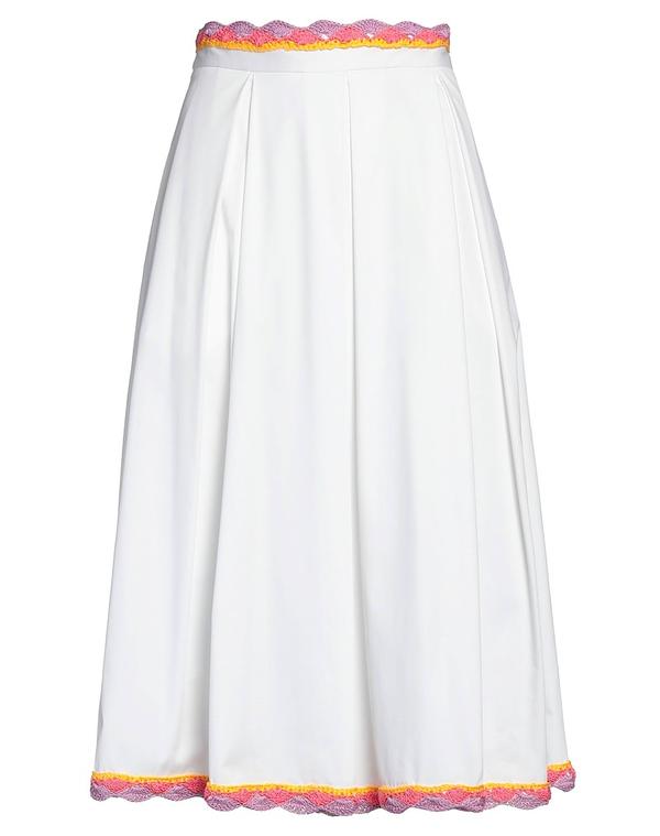 モスキーノ レディース ボトムスカート MOSCHINO White ホワイト｜ReVida 店