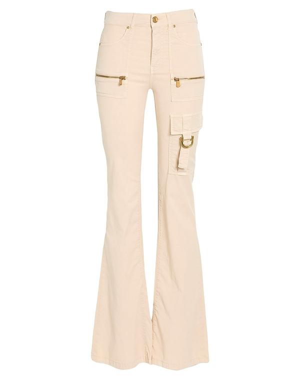 ピンコ レディース ボトムス カジュアルパンツ フレアカットパンツ PINKO Beige ベージュ|ReVida 店