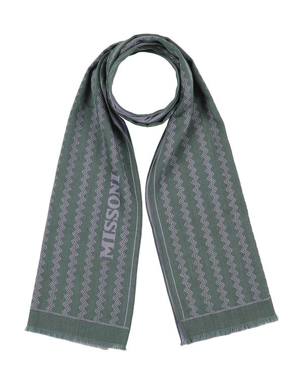 ミッソーニ レディース アクセサリー マフラー・ストール・スカーフ マフラー&スカーフ MISSONI & Sage Green グリーン｜ReVida 店