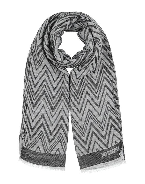 ミッソーニ レディース アクセサリー マフラー・ストール・スカーフ マフラー&スカーフ MISSONI & Light Gray グレー|ReVida 店