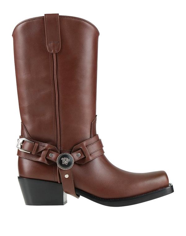ヴェルサーチ レディース シューズ ブーツ・レインブーツ VERSACE Brown ブラウン|ReVida 店