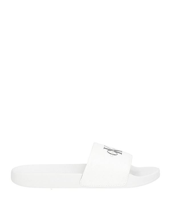 カルバンクライン レディース シューズ サンダル CALVIN KLEIN JEANS White ホワイト｜ReVida 店