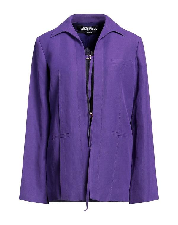 ジャクエムス レディース アウター ジャケット・ブルゾン テーラードジャケット JACQUEMUS Purple パープル｜ReVida 店