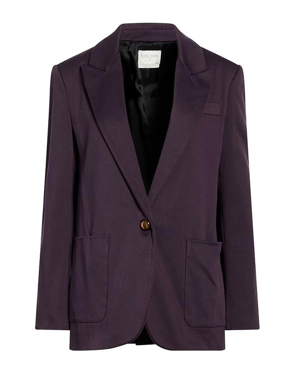 フォルテフォルテ レディース アウター ジャケット・ブルゾン テーラードジャケット FORTE_FORTE Dark Purple パープル｜ReVida 店