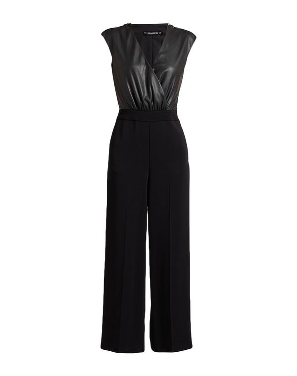カール ラガーフェルド レディース トップス ジャンプスーツ KARLAGERFELD Black ブラック｜ReVida 店